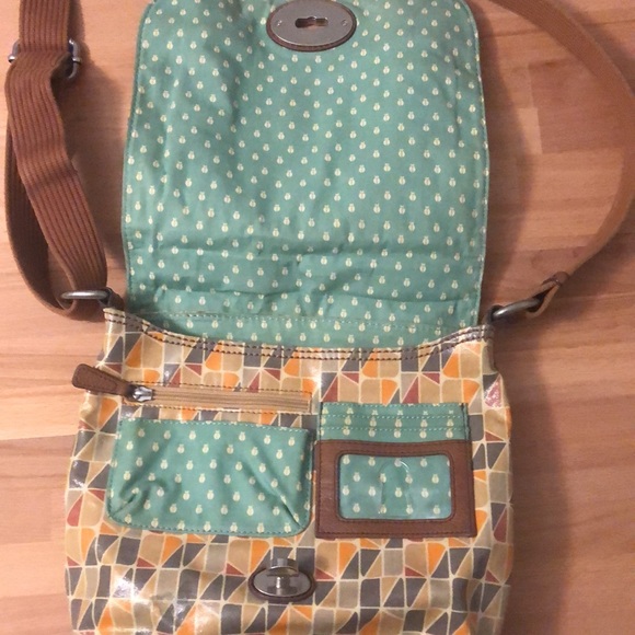 Fossil Key-Per Geometric Pattern Crossbody Bag - Picture 2 of 10